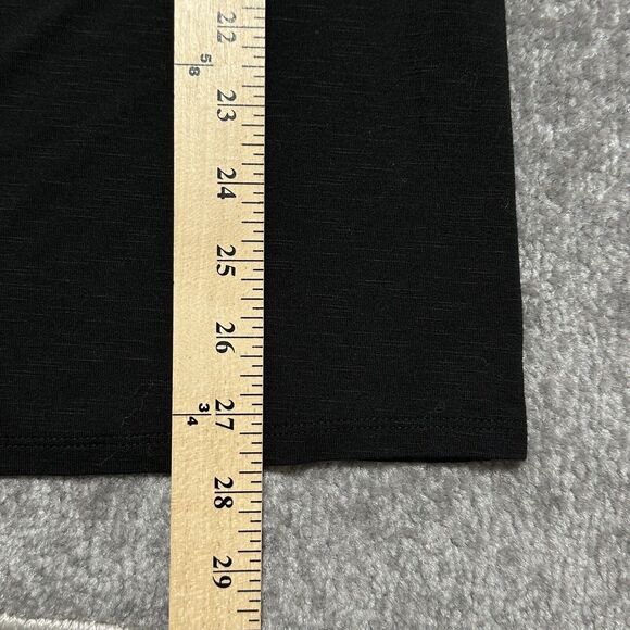 J. Jill Wearable Collection Tunic Top Women S Black V‎ Neck Rayon Stretch X68 - Picture 11 of 12